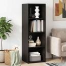 Highboard Schwarz Eichen-Optik 40 x 41 x 124 cm Holzwerkstoff
