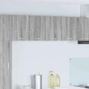 Hängeschrank Grau Sonoma und Weiß 60 x 31 x 40 cm Holzwerkstoff