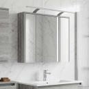 Badezimmerspiegelschrank Sonoma-Grau 73,5 x 16 x 62,5 cm