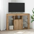 Eck-LED-TV-Schrank 100x40x68cm Artisan-Eiche Holzwerkstoff