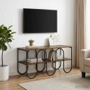 ARDEBO.de - TV-Ständer 100 x 40 x 50 cm Räuchereiche Holzwerkstoff