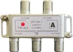 TRIAX VFC 04-7 4-fach Verteiler 1,2 GHz 7 dB