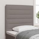 LED Kopfteil Taupe Stoff
