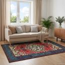 ARDEBO.de - Teppich ORIZ Rot 240 x 240 cm 100% Polyester