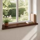 ARDEBO.de - Fensterbänke 2 stk. Dunkelbraun 70 x 40 x 2 cm Massivholz Buche