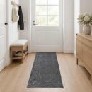 ARDEBO.de - Teppich Anthrazit 80 x 150 cm 100% Polyester 3 mm Waschbar