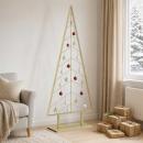 ARDEBO.de - Metall-Weihnachtsbaum mit Ständer KUOPIO 180 cm Stahl Gold