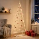 ARDEBO.de - Metall-Weihnachtsbaum mit Ständer KUOPIO 210 cm Stahl Weiß