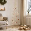 ARDEBO.de - Metall-Weihnachtsbaum mit Ständer KUOPIO 125 cm Stahl Gold