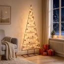 ARDEBO.de - Metall Weihnachtsbaum KUOPIO 150 cm Warmes Weiß