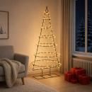 ARDEBO.de - Metall-Weihnachtsbaum mit Ständer KUOPIO 180 cm Warmes Weiß