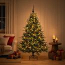 ARDEBO.de - Künstlicher Weihnachtsbaum mit Weihnachtskugel 120 cm 150 LEDs