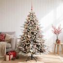 ARDEBO.de - Künstlicher Weihnachtsbaum mit Weihnachtskugel 150 cm 150 LEDs