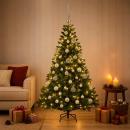 ARDEBO.de - Künstlicher Weihnachtsbaum mit Kugel 120 cm 150 LEDs