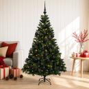 ARDEBO.de - Künstlicher Weihnachtsbaum mit Weihnachtskugel 120 cm 150 LEDs
