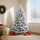 ARDEBO.de - Künstlicher klappbarer Weihnachtsbaum 180 cm PVC und Metall