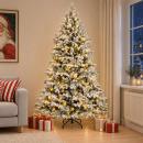 ARDEBO.de - Künstlicher klappbarer Weihnachtsbaum 150 cm 150 LEDs