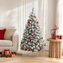 ARDEBO.de - Weihnachtskugelset 88 stk. Rot und Gold Ø 6 cm Kunststoff