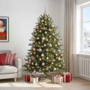 ARDEBO.de - Künstlicher Weihnachtsbaum mit Weihnachtskugel 180 cm 300 LEDs