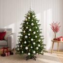 ARDEBO.de - Künstlicher Weihnachtsbaum mit Weihnachtskugel 150 cm 150 LEDs