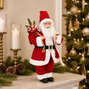 Weihnachtsmann-Figur Rot 30 cm Polyester