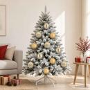 ARDEBO.de - Weihnachtskugel-Set XXL 3 stk. Gold Ø 25 cm Kunststoff