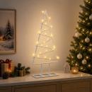 Metall Weihnachtsbaum KUOPIO 60 cm Warmes Weiß Stahl Weiß