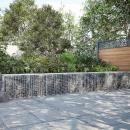 Gabione mit 5 mm Draht und 5x2,5 cm Maschen 1150x30x50 cm