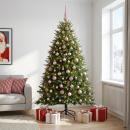 ARDEBO.de - Künstlicher Weihnachtsbaum mit Kugel 180 cm 300 LEDs