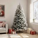 ARDEBO.de - Künstlicher klappbarer Weihnachtsbaum 180 cm PVC und Metall