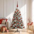 ARDEBO.de - Künstlicher Weihnachtsbaum mit Kugel 120 cm 150 LEDs