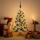 ARDEBO.de - Künstlicher Weihnachtsbaum mit Kugel 120 cm 150 LEDs