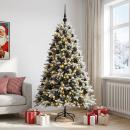 ARDEBO.de - Künstlicher Weihnachtsbaum mit Kugel 180 cm 300 LEDs