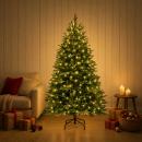 ARDEBO.de - Künstlicher klappbarer Weihnachtsbaum 240 cm 300 LEDs