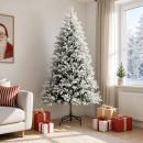 ARDEBO.de - Künstlicher klappbarer Weihnachtsbaum 240 cm PVC und Metall