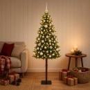 ARDEBO.de - Künstlicher Weihnachtsbaum mit Kugel 120 cm 150 LEDs