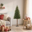 ARDEBO.de - Künstlicher klappbarer Weihnachtsbaum 120 cm PVC und Metall