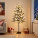 ARDEBO.de - Künstlicher klappbarer Weihnachtsbaum 180 cm 300 LEDs