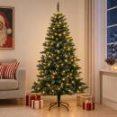 ARDEBO.de - Künstlicher klappbarer Weihnachtsbaum 120 cm 150 LEDs