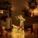 ARDEBO.de - 3D Weihnachtsrentier LOVIISA 140 LEDs Warmes Weiß