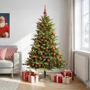 ARDEBO.de - Künstlicher Weihnachtsbaum mit Weihnachtskugel 210 cm 300 LEDs