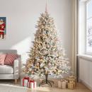 ARDEBO.de - Künstlicher Weihnachtsbaum mit Kugel 210 cm 300 LEDs