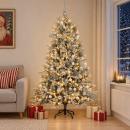 ARDEBO.de - Künstlicher Weihnachtsbaum mit Kugel 210 cm 300 LEDs