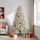 ARDEBO.de - Künstlicher Weihnachtsbaum mit Weihnachtskugel 180 cm 300 LEDs
