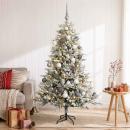 ARDEBO.de - Künstlicher Weihnachtsbaum mit Kugel 120 cm 150 LEDs