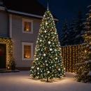 ARDEBO.de - Künstlicher Weihnachtsbaum mit Klappsystem und Kugeln 500 cm