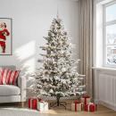ARDEBO.de - Künstlicher Weihnachtsbaum mit Weihnachtskugel 180 cm 300 LEDs