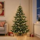 ARDEBO.de - Künstlicher Weihnachtsbaum mit Weihnachtskugel 180 cm 300 LEDs