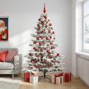 ARDEBO.de - Künstlicher Weihnachtsbaum mit Weihnachtskugel 240 cm 300 LEDs