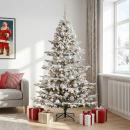ARDEBO.de - Künstlicher Weihnachtsbaum mit Weihnachtskugel 180 cm 300 LEDs